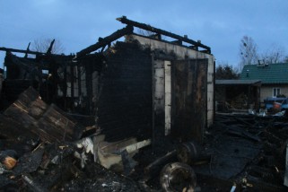 Фото: В Лидском районе ночью горел дачный дом