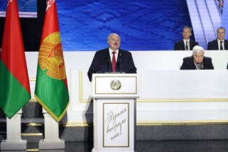 Фото: Выступление Президента Беларуси на заседании седьмого Всебелорусского народного собрания