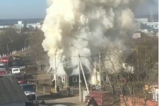 Фото: В Лиде горел жилой дом, погиб мужчина