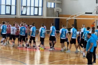 Фото: В СОК «Олимпия» в Лиде состоялась вторая игра финального этапа чемпионата Беларуси по волейболу