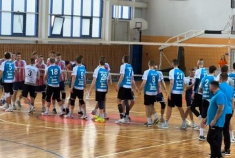 Фото: В СОК «Олимпия» в Лиде состоялась вторая игра финального этапа чемпионата Беларуси по волейболу