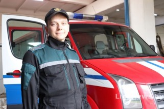 Фото: Первый профессиональный праздник отмечает инженер Лидского РОЧС Степан Барыш