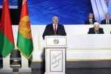 Фото: Выступление Президента Беларуси на заседании седьмого Всебелорусского народного собрания
