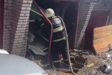 Фото: Взрыв газа в Гродно: два гаража разрушены, двое мужчин госпитализированы с травмами
