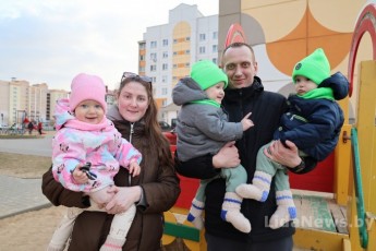 Фото: История лидчанки, у которой родились тройняшки 