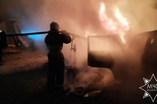 Фото: 4 мая пожар в деревне Домейки Лидского района