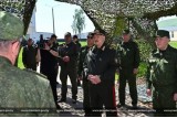 Фото: Александр Лукашенко и Владимир Путин связались по ВКС в ходе совместной тренировки ядерных сил