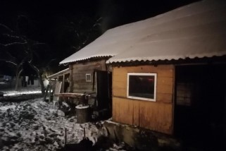 Фото: В д. Дудары ночью горел жилой дом